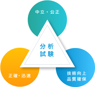 分析試験の図